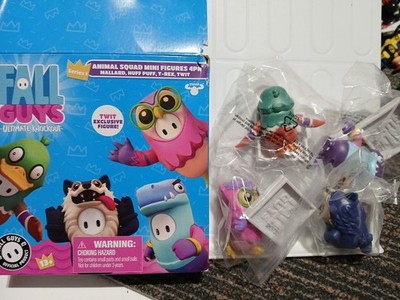 NEW OPEN BOX Fall Guys Animal Squad Mini Figure 4 Pk Exclusive Twit Figure 2022