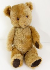 Vintage 14" Jointed Butterscotch Mohair Bear Felted Paw Pads No tags