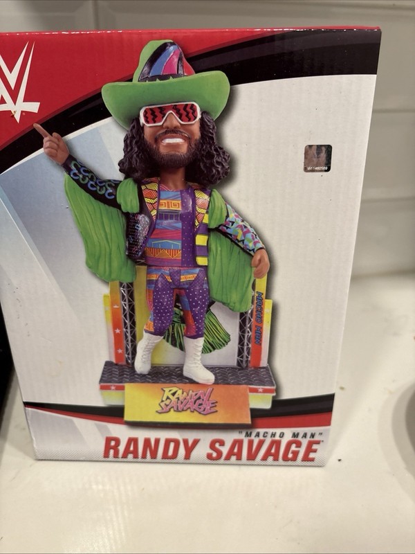RANDY SAVAGE Macho Man WWE WWF Wrestling Exclusive Hard To Find Bobblehead