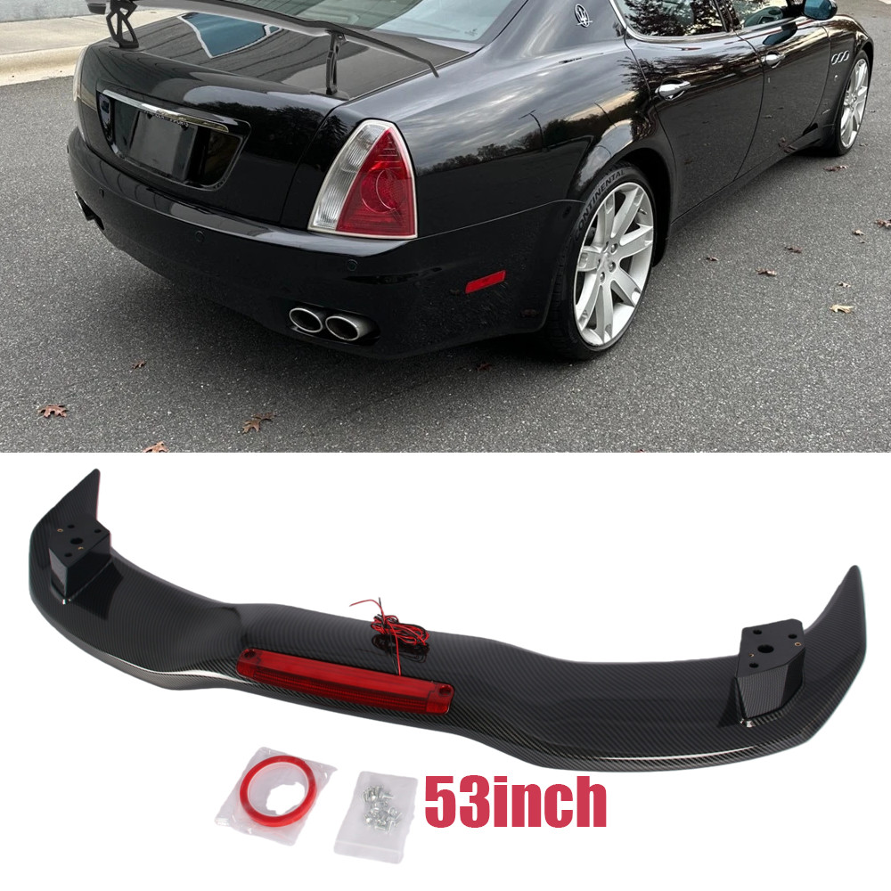 Carbon Fiber Rear Trunk Spoiler Lip Roof Tail Wing 53" For Maserati Quattroporte