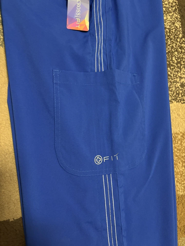 Pantalones Médicos Carga Blanco Cross Fit Azul Para Mujer. Talla XL. Nuevo. Foto 4 de 4