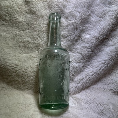 M Barrett & Co Mineralwasserflasche, 1900er LIVERPOOL 9''