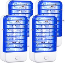 Bug Zapper Indoor 4 Pack Electric Fly Zapper Mosquito Killer Lamp with UV Light