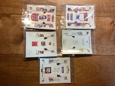 New HO Scale?  Various Drivers,Slot Car Waterslide Decals Mea-3 1/2 X 2 3/4 (B)