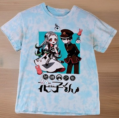 Toilet-Bound Hanako-Kun Anime T-Shirt Blue Tie Dye Goodie Two Sleeves Small 