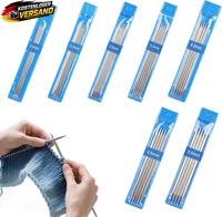 Bambus Stricknadeln Set 20Cm FüR Socken Und AnfäNger 35 StüCk, Leicht Und Robust