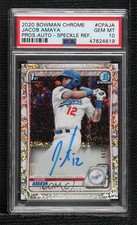 2020 Bowman Chrome Prospects Speckle Refractor /299 Jacob Amaya PSA 10 Auto v9t