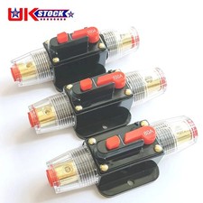 20A-150AMP Trip DC Car Audio Solar Energy Inline Circuit Breaker 12V Fuse Holder