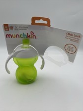 Munchkin Click Lock Bite Proof Trainer Cup, Green, 7 Ounce,