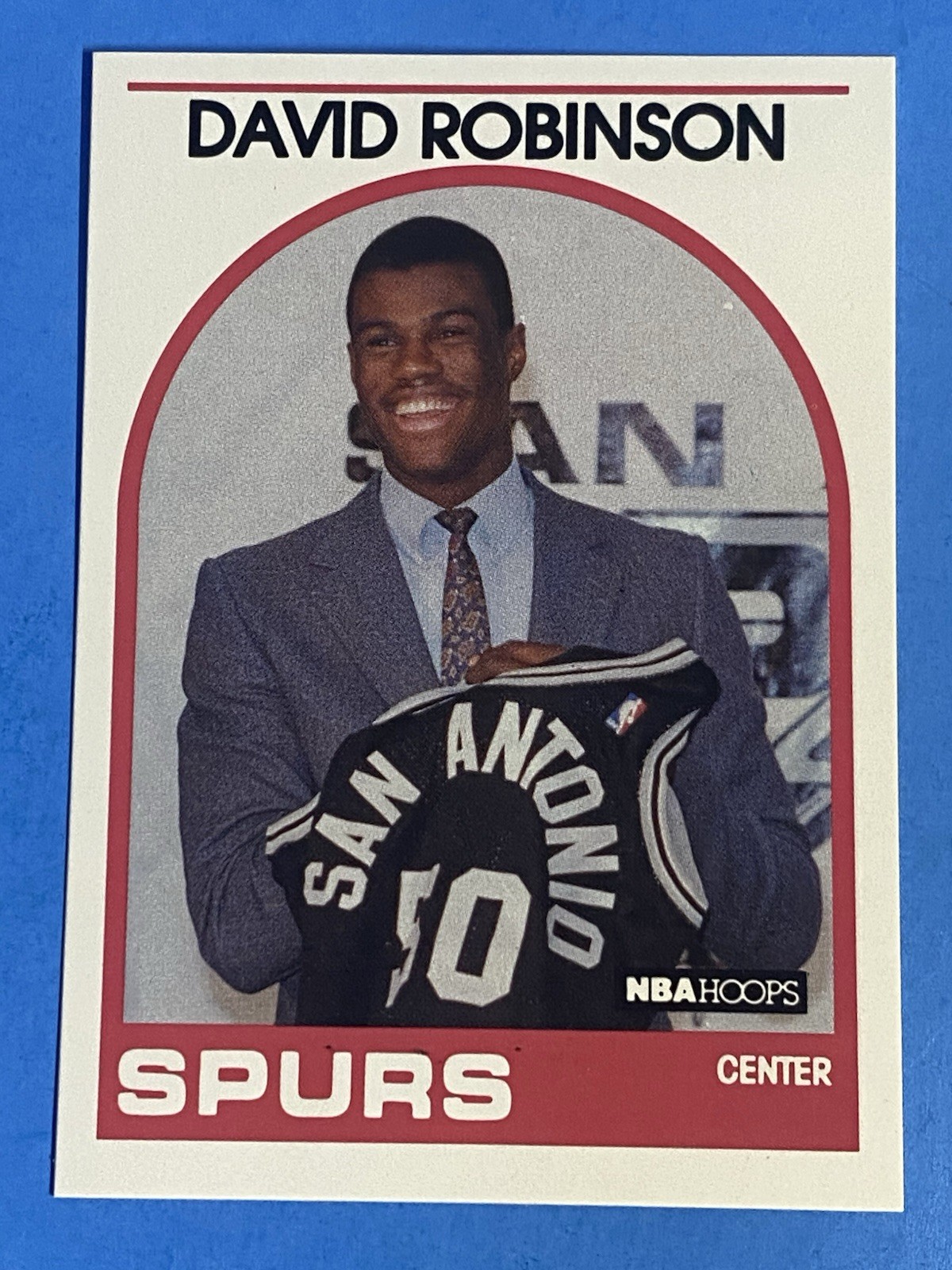 1989 HOOPS #138 DAVID ROBINSON SPURS  BASKETBALL CARD   ROOKIE