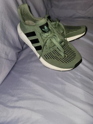 Size 4 Mens Adidas Swift Running Shoes Olive Green
