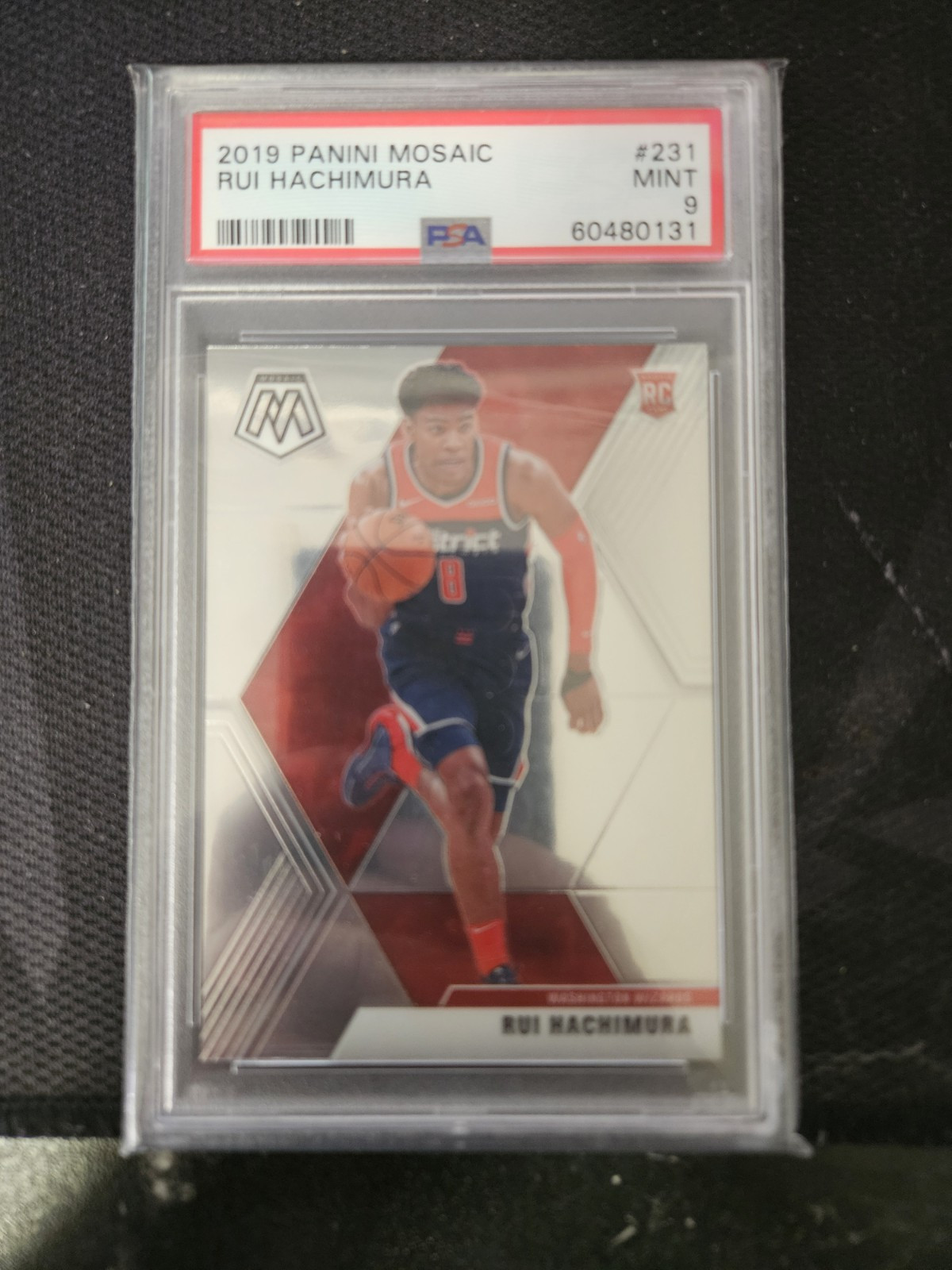 2019 Panini Mosaic Rui Hachimura PSA 9 #231 RC LA Lakers