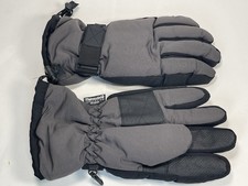Mens The Glove Winter Snow Ski Gloves 40g Thinsulate Gray Black OSFM