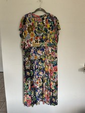 Johnny Was dress Chelsea Garden Tiered tea length dress boho floral patchwork