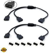 ARGB Splitter Cable, 1-to-2 Female to Female 5V 3 Pin Addressable RGB Splitte...