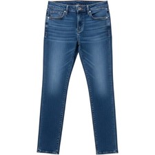 American Eagle Super High-Rise Jegging Dream Stretch Raw Hem Blue Jeans 12