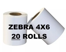 Zebra 4x6 Direct Thermal Shipping Labels  250 Labels Per Roll 20 QTY