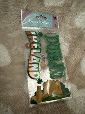 Jolee's Boutique IRELAND Dimensional Stickers Dublin Gold Castle Potato Clover