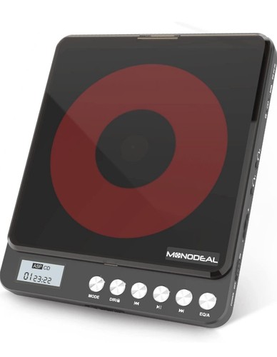 Tragbarer CD-Player mit eingebauten Lautsprechern, wiederaufladbarer CD-Player mit Doppelhe