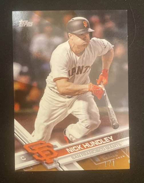 2017 Topps "On Demand" Nick Hundley (Mini) One of One #'d: 1/1