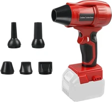 Cordless Leaf Blower for Milwaukee 18V Battery 350W Turbo Blower with 5 Nozzles