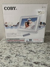 Coby DP-772 BRAND NEW 7" Widescreen Digital Photo Frame with MP3 Playback 
