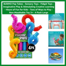 Vibrant Pop Tubes Set - Engaging Sensory Fidget Toys for Creative Kids Play