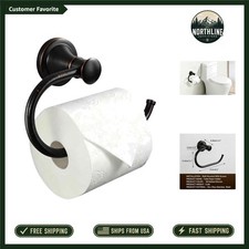 Luxurious Wall-Mounted Oil Rubbed Bronze Toilet Paper Holder with Rotary Design