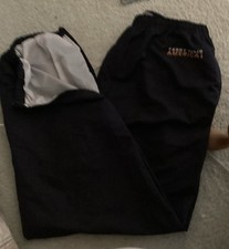 Perry Ellis America XL Navy Blue Side Zipper Bottom Nylon Track pants