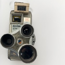 Vintage Keystone Capri K-27 8mm Movie Camera 3 Lens Turret WORKING Runs Great