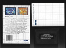 Sega Master System PENGUIN LAND w/Cartridge, Instructions & Box (CIB)