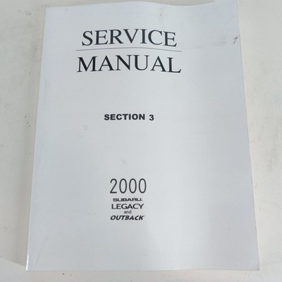 OEM 2000 Subaru Legacy & Outback Service Manual Engine Section MSA5T0003A