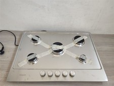 Hotpoint PPH75PDFIXUK Hob 75cm 5 Burner Gas Silver Finish [ID7011186386]