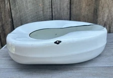 ORIGINAL WWII US ARMY MEDICAL MEDIC ENAMEL BEDPAN BED PAN-WHITE
