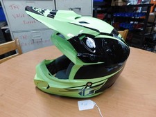 NUEVO Casco de Motor Cross Juvenil/Pequeña Fly Racing Verde/Negro