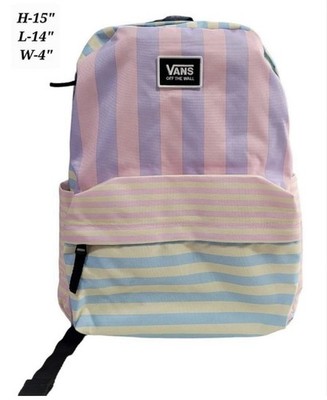 Vans Off The Wall Colorful Backpack Bookbag 15  Old Skool
