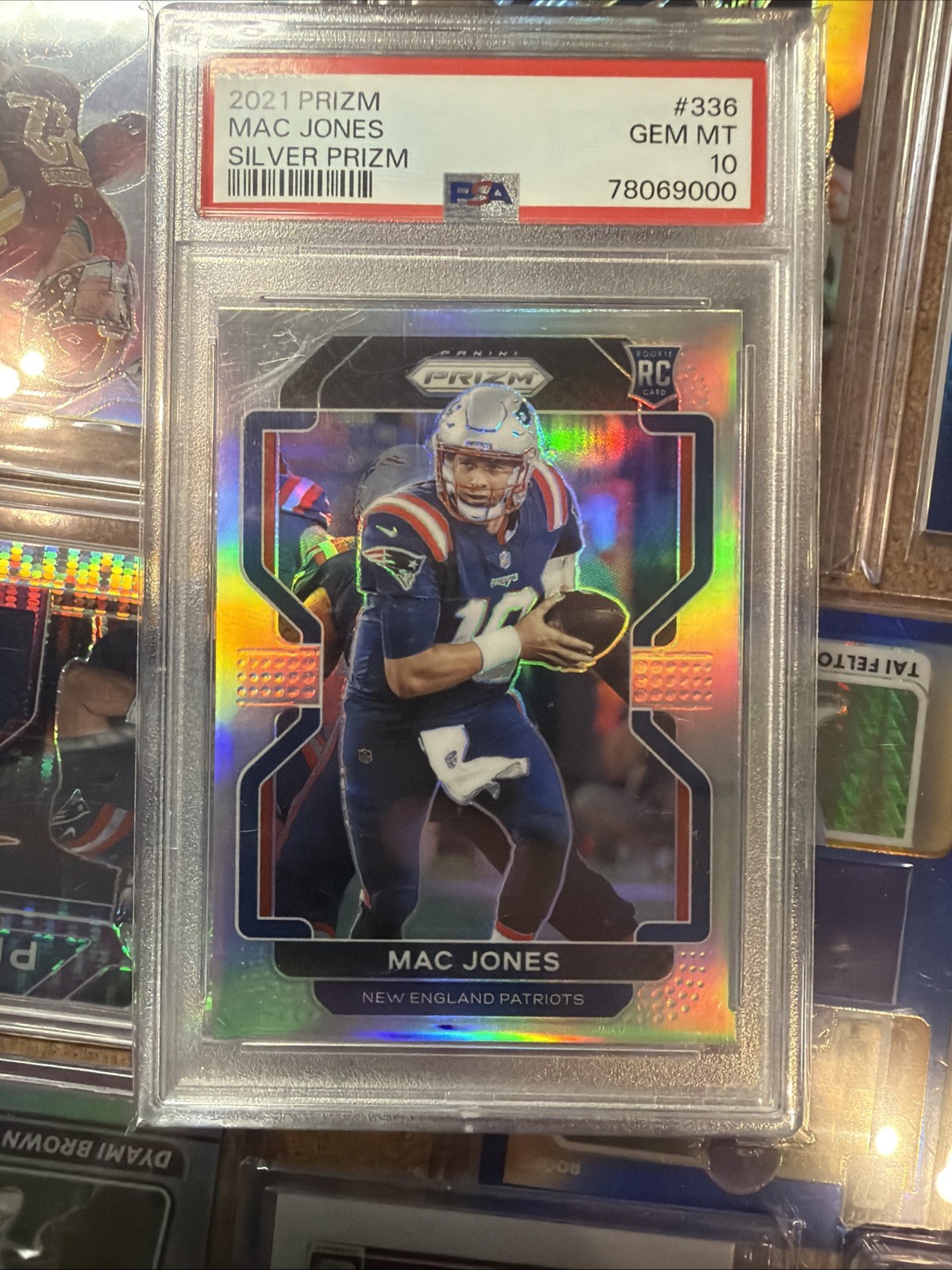 2021 Panini Prizm MAC JONES Rookie Silver Prizm RC #336 PSA 10 GEM MT