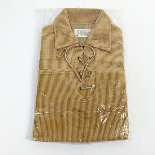 Nuova camicia vintage Brent Prep Montgomery Ward velluto velluto velluto a coste bottoni taglia 10 oro - Foto 1 di 5