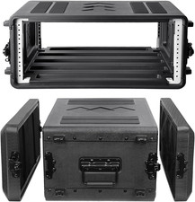 4U Rack Case Shallow 16" Depth, 19" Rackmount Flight Case, Watertight Dust-Proof