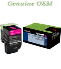 70C0HMG Original OEM Lexmark 700HMG Toner, Magenta High Yield Genuine Sealed