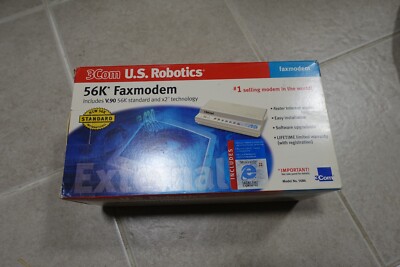 U.S. ROBOTICS 56K SPORTSTER COMPUTER EXTERNAL FAX MODEM V.90 #5686 open box