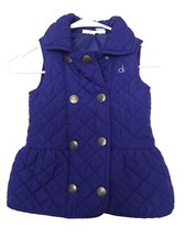 Calvin Klein Purple Puffer Vest Girls 6x