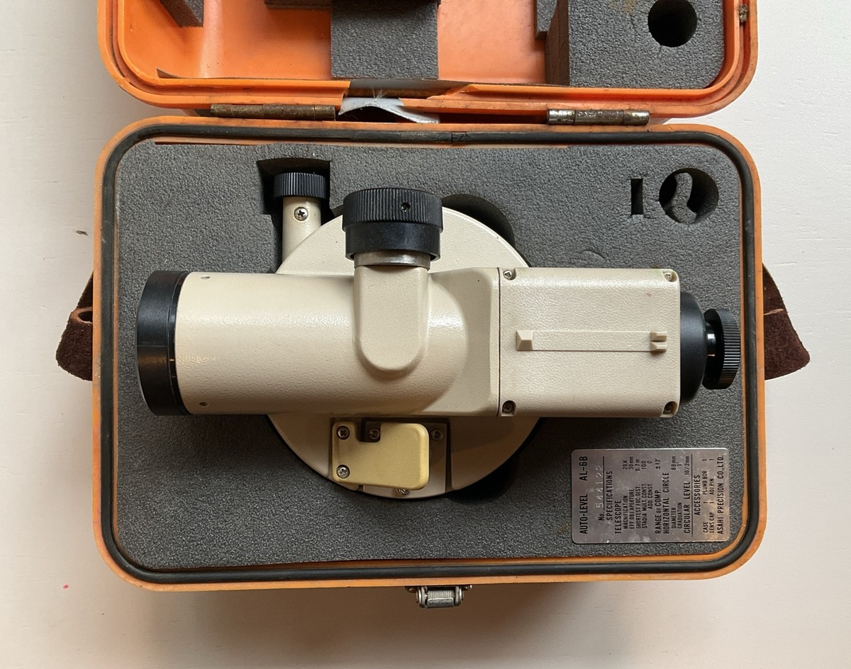 Pentax AL-6B S/N 544122 22X Auto Level w Case Surveyor Pentax AL-6B S/N 544122 22X Auto Level w Case Surveyor