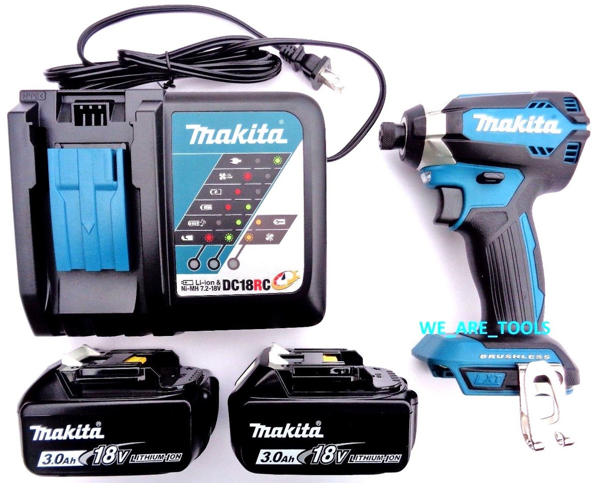 New Makita Brushless 18V XDT13 1/4 Impact,(2) BL1830B Batteries