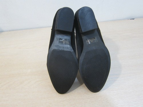RUE 21 ETC. SLIP ON ANKLE BOOTS/SHOES, SIZE L, 8/9, 2" HEEL, BLACK, FREE S&H - Picture 8 of 11