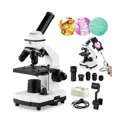 Microscope for Adults Kids, 100X-2000X BEBANG Compound Microscope with Micros...