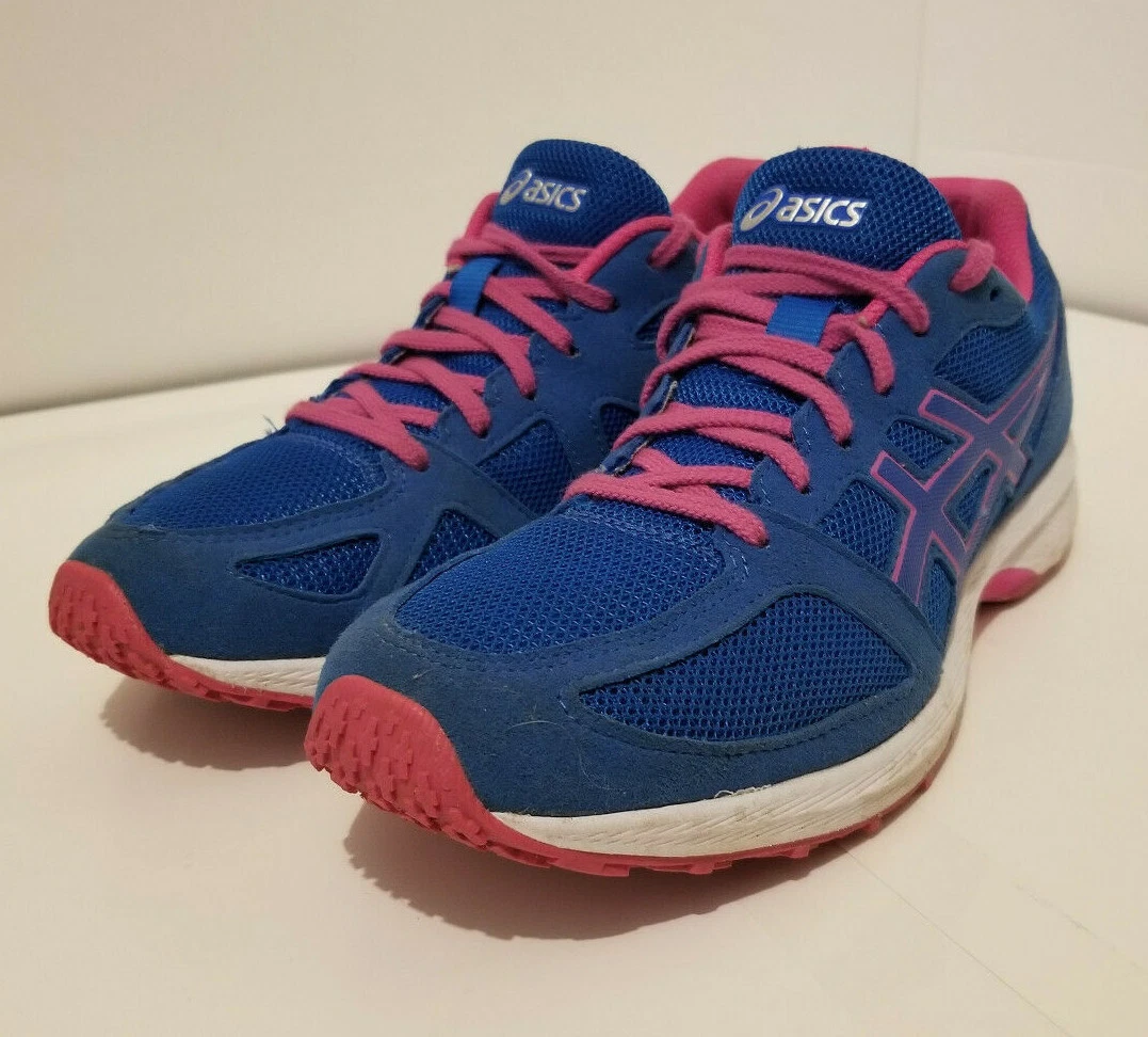 ASICS WOMEN&#039;S SIZE 8.5 GEL TS 7 T8B5N BLUE PINK WHITE EXCELLENT | eBay