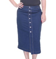 Style & Co. Women's Button-front Denim Skirt Size 14 on sale Style & Co. Women's Button-front Denim Skirt Size 14 on sale