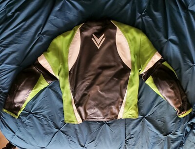 Frank Thomas Leathers Motorcycle Jacket Size UK 46 XL LIME Frank Thomas Leathers Motorcycle Jacket Size UK 46 XL LIME