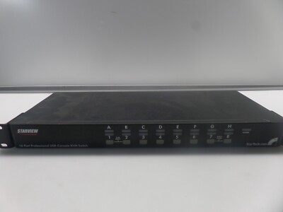 StarTech.com 16 Port 1U Rack mount VGA USB KVM Switch with OSD Used As-IS